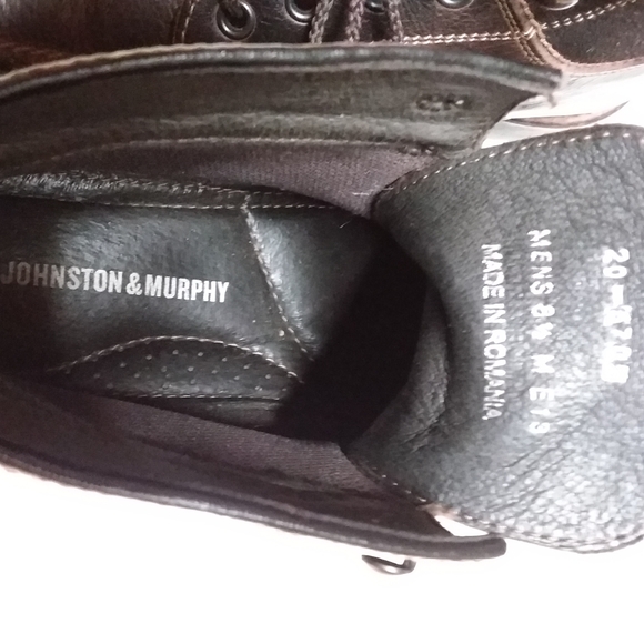 Men's Johnston and Murphy leather shoes (brown)size 81/2 M - Picture 4 of 5